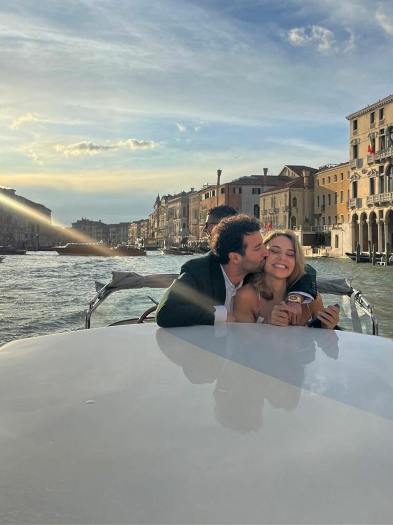 Daniel Ricciardo with girlfriend Heidi Berger 