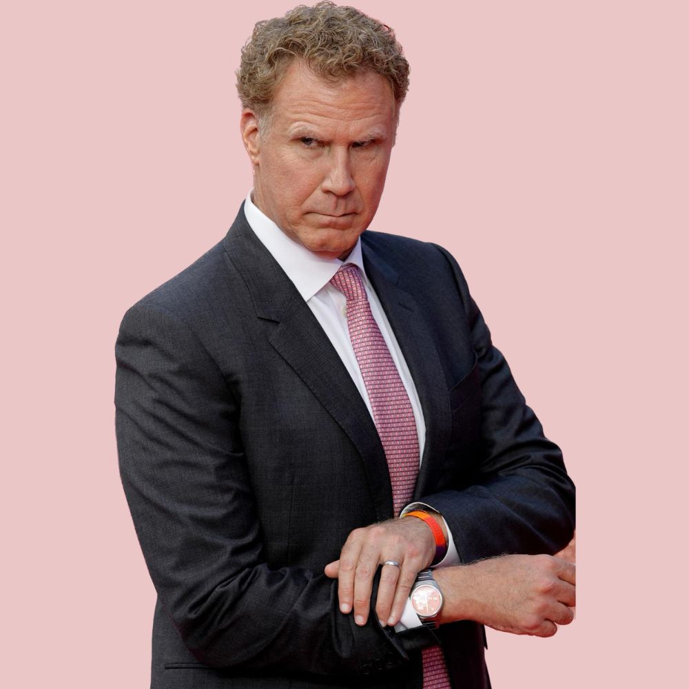 Will Ferrell continues the pink watch theme at ‘Barbie’ premiere