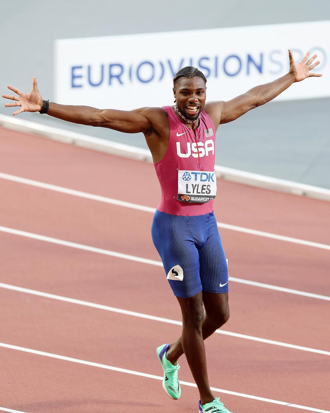 U.S. sprinter Noah Lyles call out NBA titles at world championships