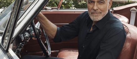 George Clooney steel sports watch