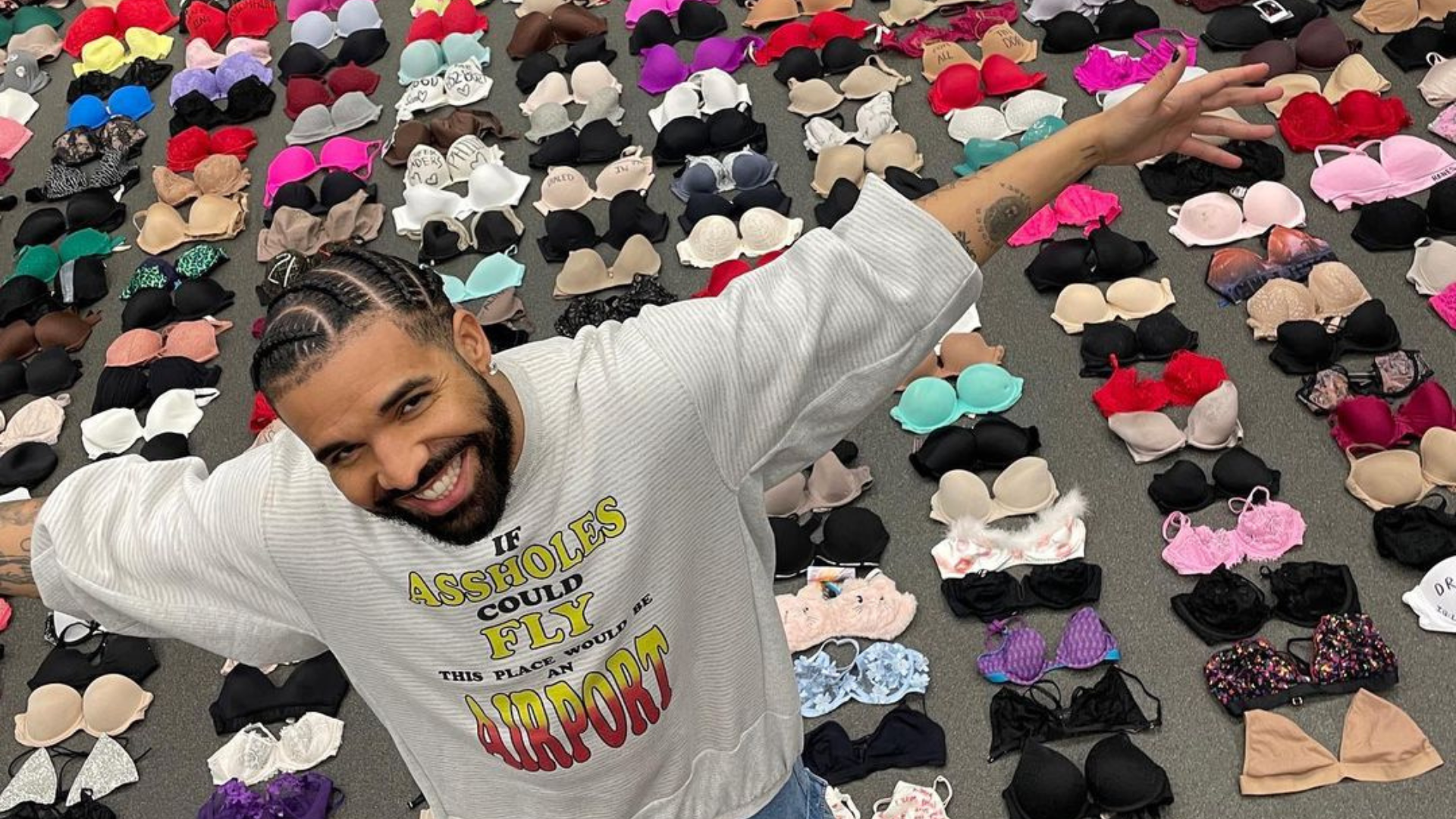 Drake’s got a curated bra collection. An explainer