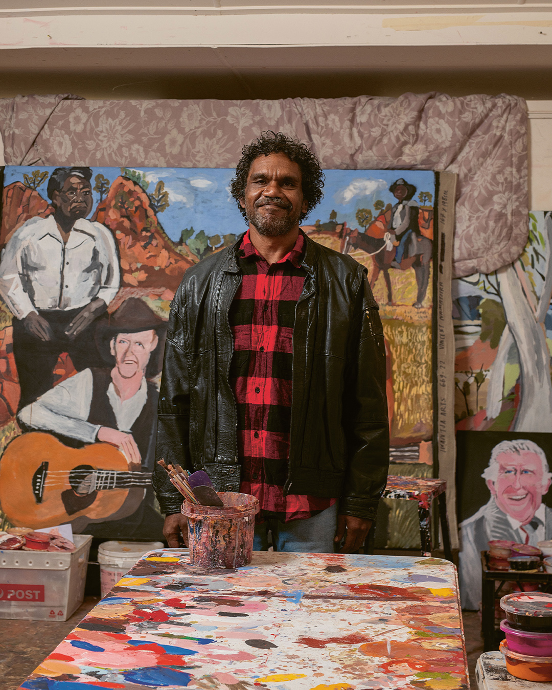 Vincent Namatjira on humour, visiting the King and why fame is the aim