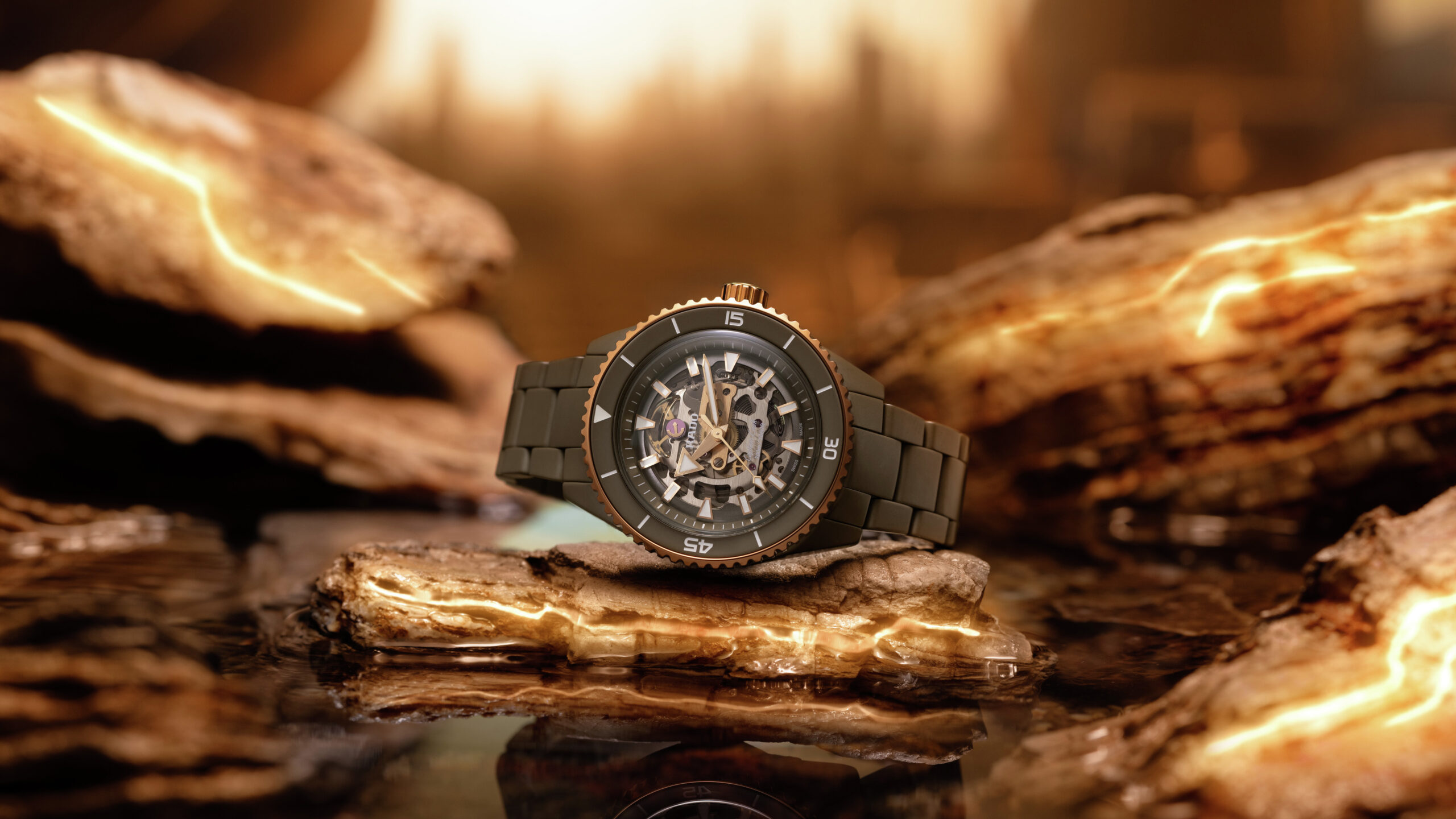 Rado’s Captain Cook High-Tech Ceramic Skeleton is fit for the urban adventurer