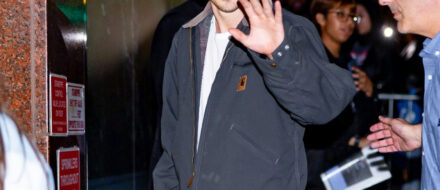 Austin Butler wearing Carhartt jacket in New York