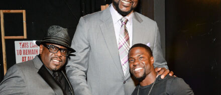 Cedric The Entertainer, Shaquille O'Neal, and Kevin Hart tall energy