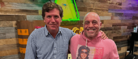 Joe Rogan and Tucker Carlson