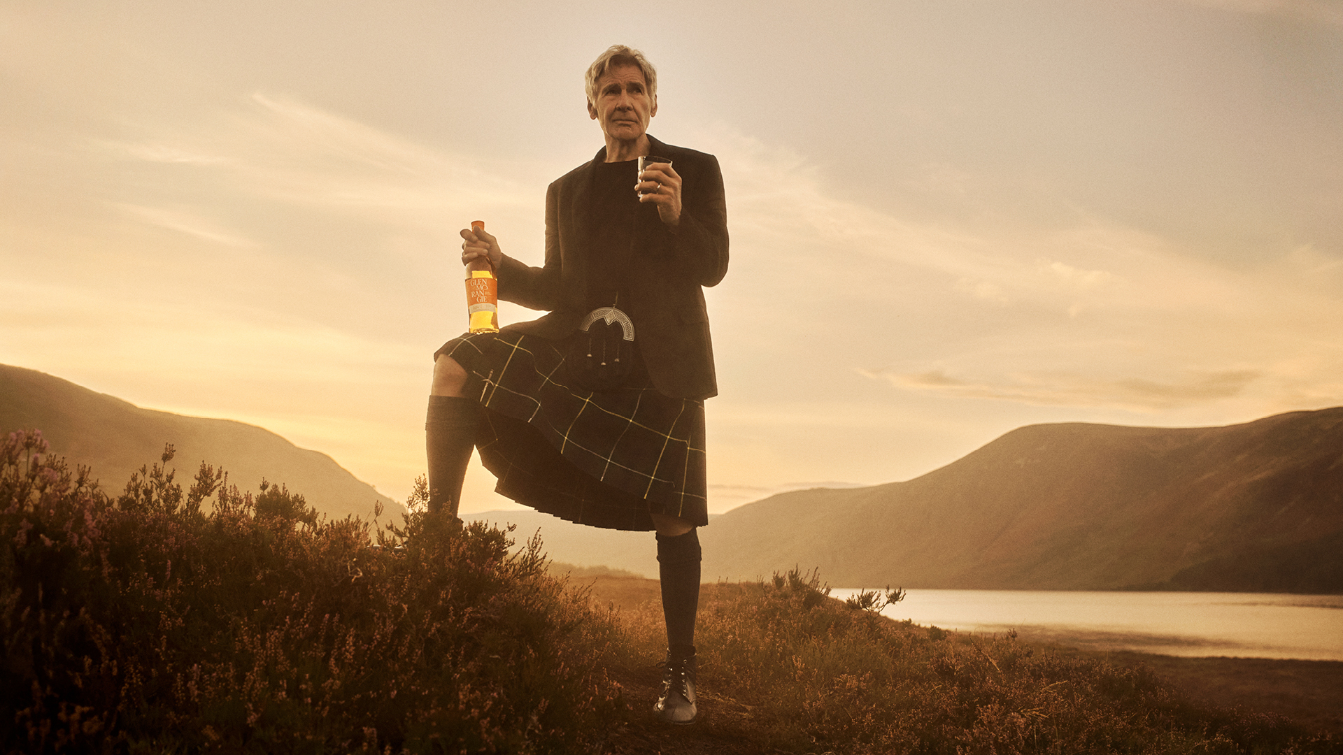 Glenmorangie puts Harrison Ford in a kilt to launch new storytelling initiative