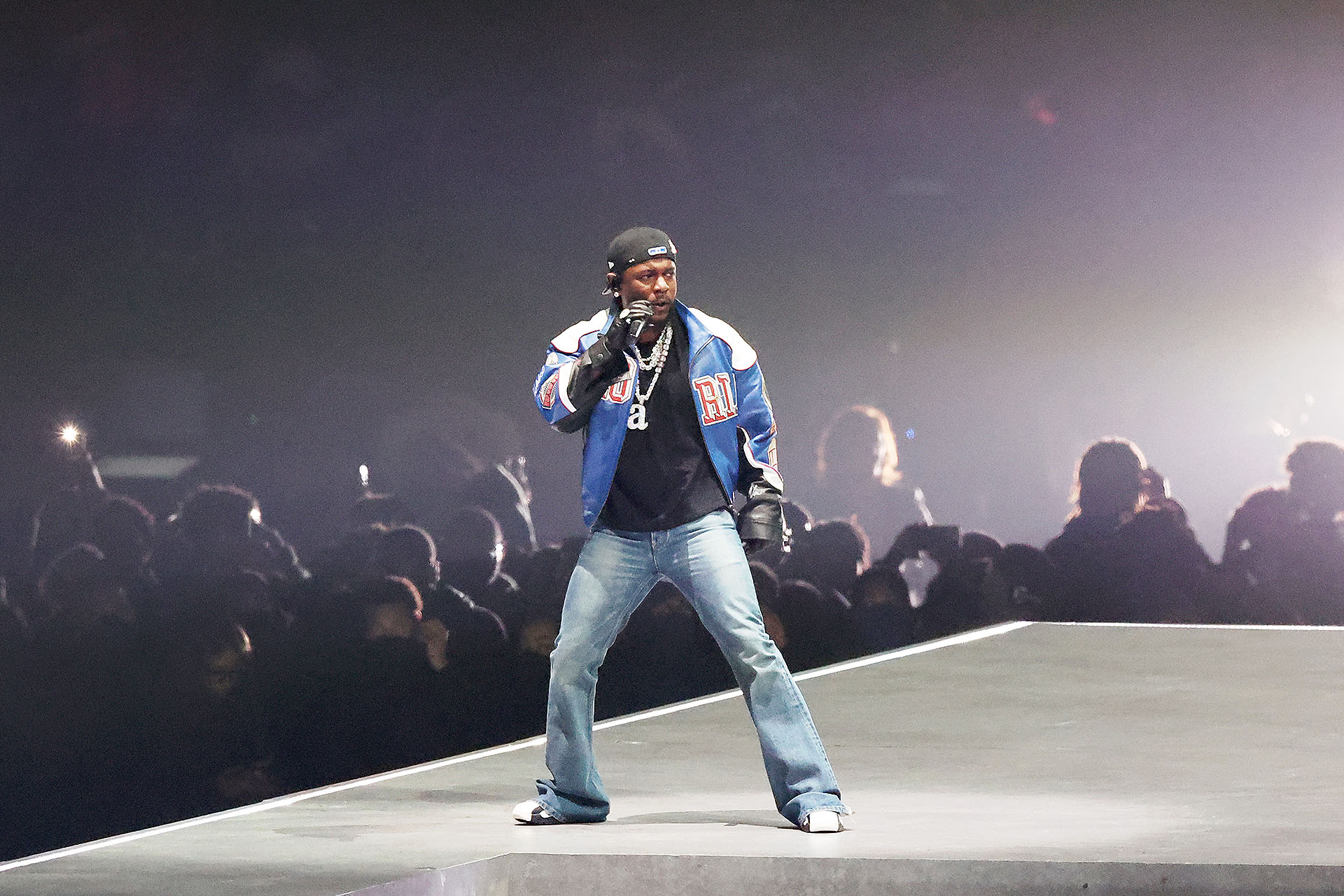 At the Super Bowl, Kendrick Lamar wore Celine and custom Martine Rose
