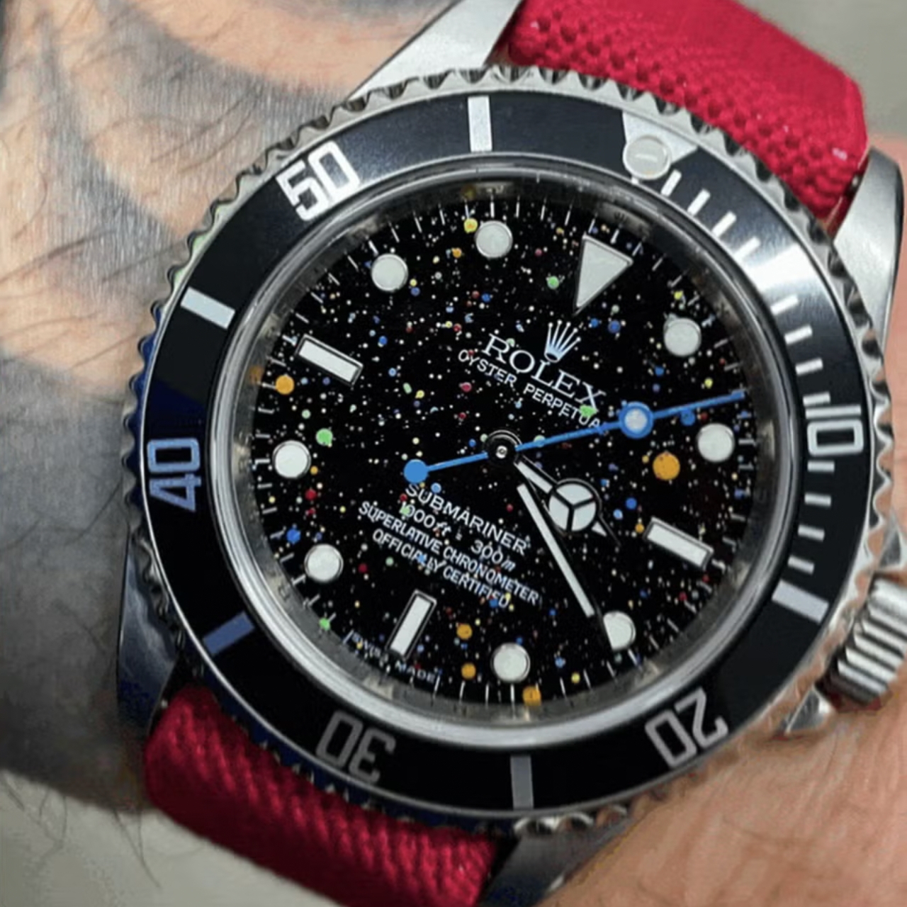 Meet the painter who makes art out of Rolex watches