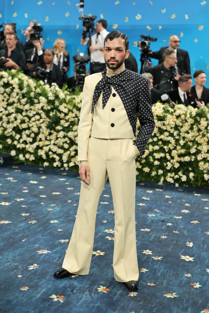 Justice Smith met gala 2025 red carpet