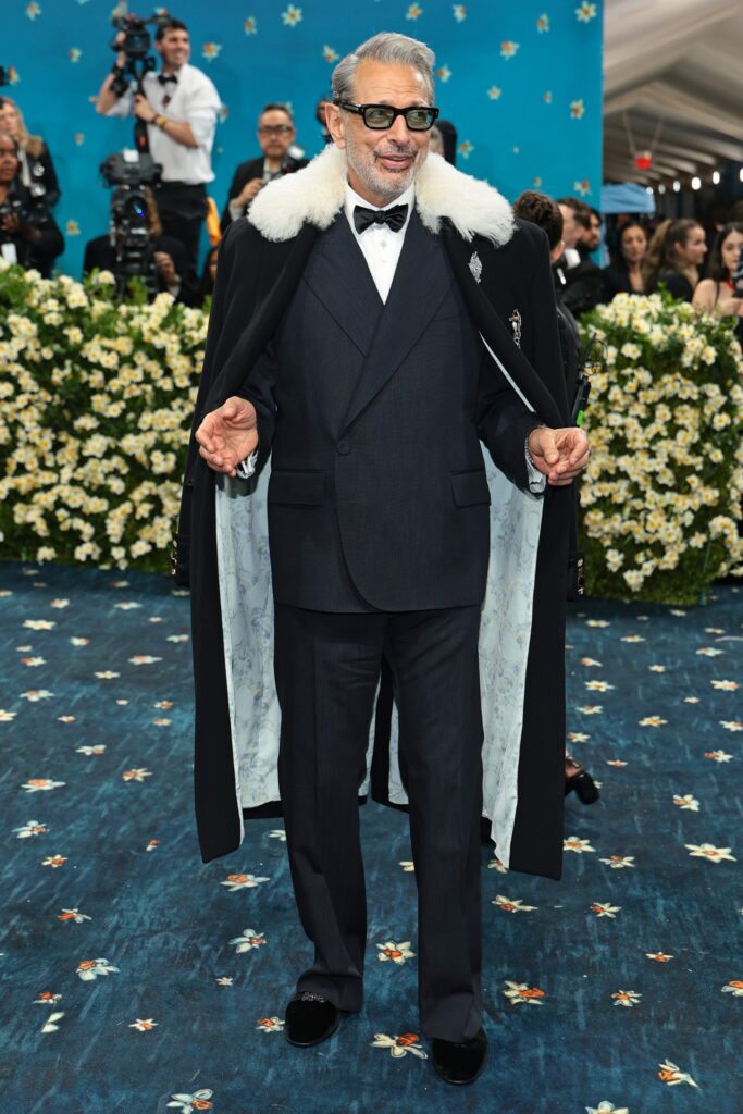 Jeff Goldblum met gala 2025 red carpet