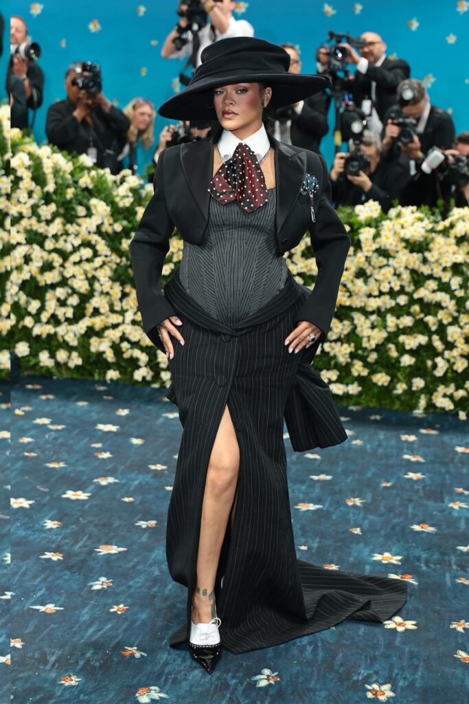 Rihanna met gala 2025 red carpet
