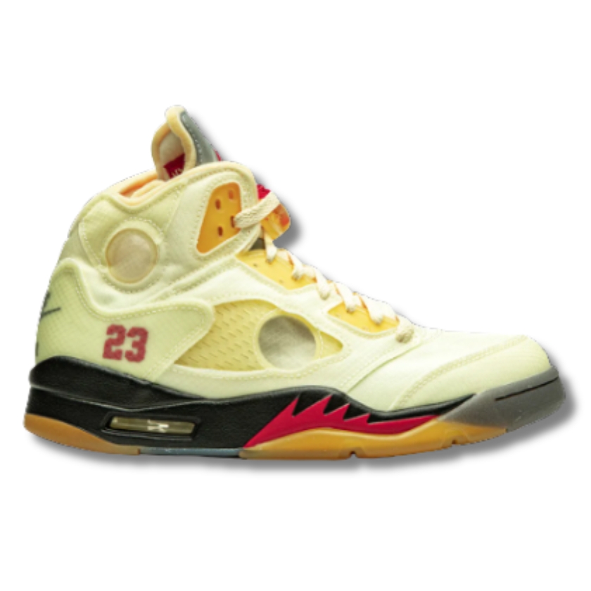 off white air jordan 5 'sail'