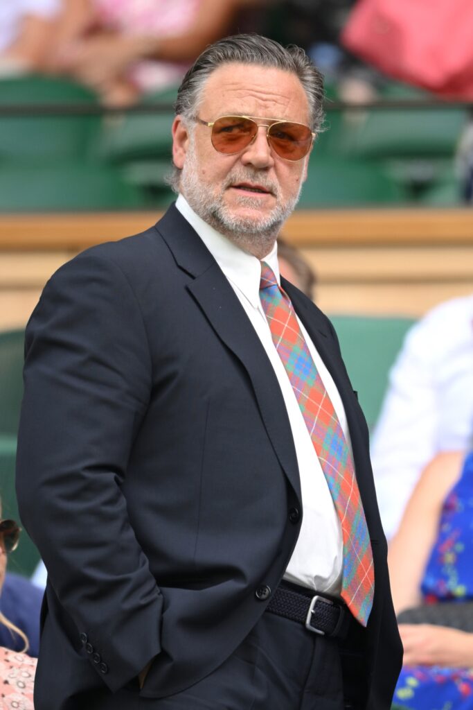 russell crowe at wimbledon