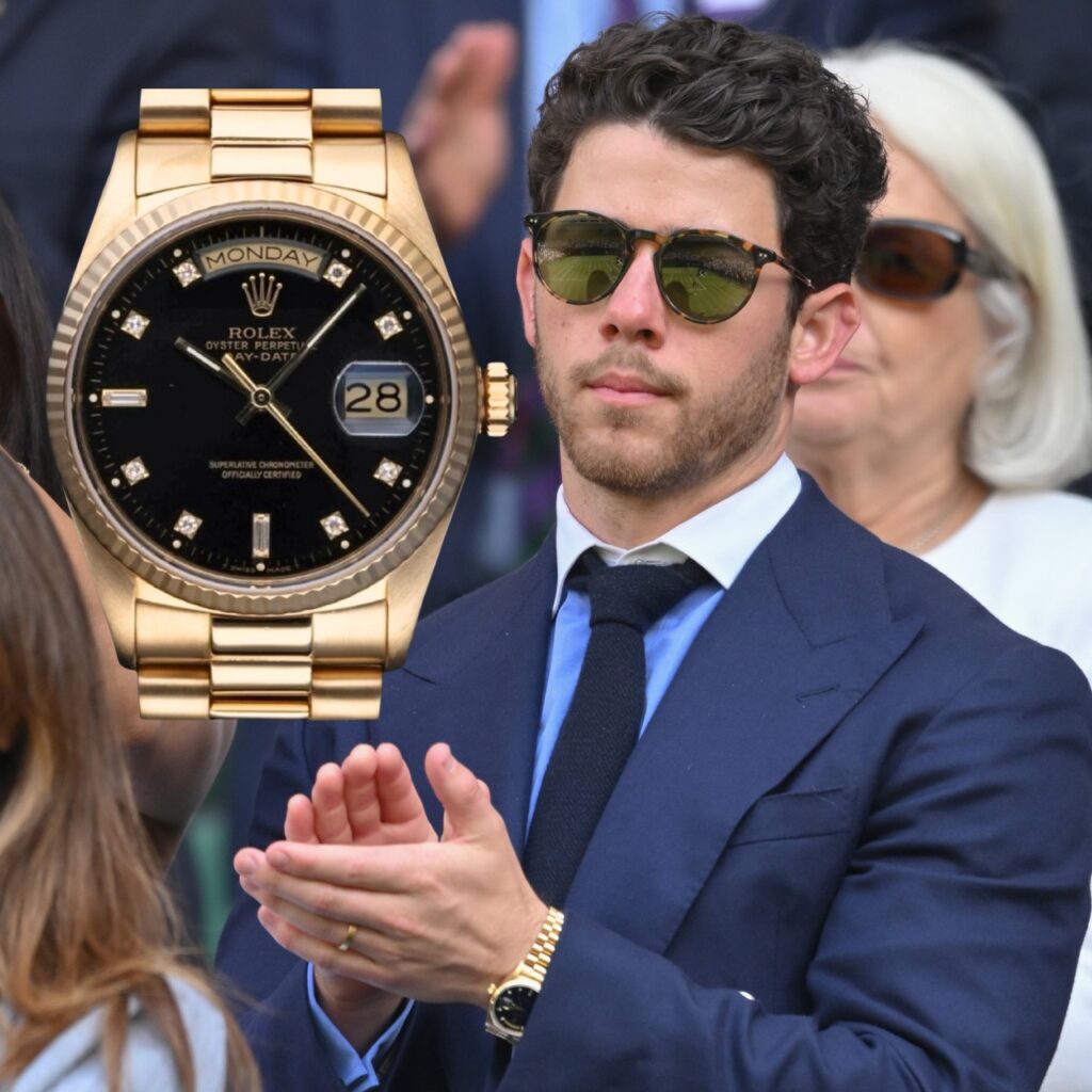 nick jonas wimbledon rolex watch