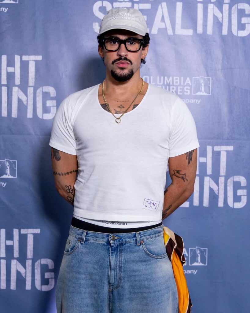 bad bunny caught stealing press tour