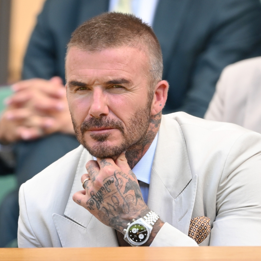 David Beckham kicks off Wimbledon with a one-of-one diamond Tudor Heritage Chrono