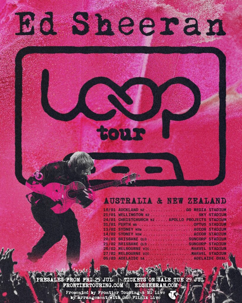 ed sheeran australia tour dates