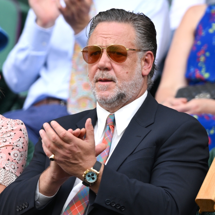 russell crowe at wimbledon