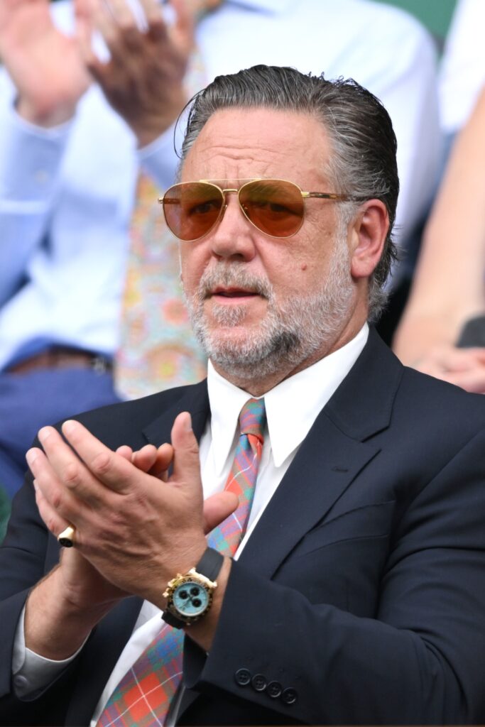 russell crowe at wimbledon