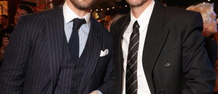 david corenswet and nicholas houlet at superman premiere