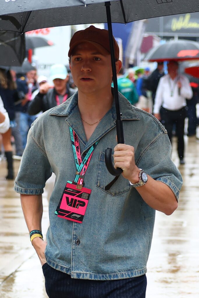 tom holland british grand prix rolex cosmograph daytona