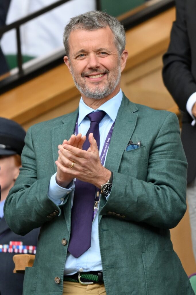Frederik X is King of Denmark wimbledon