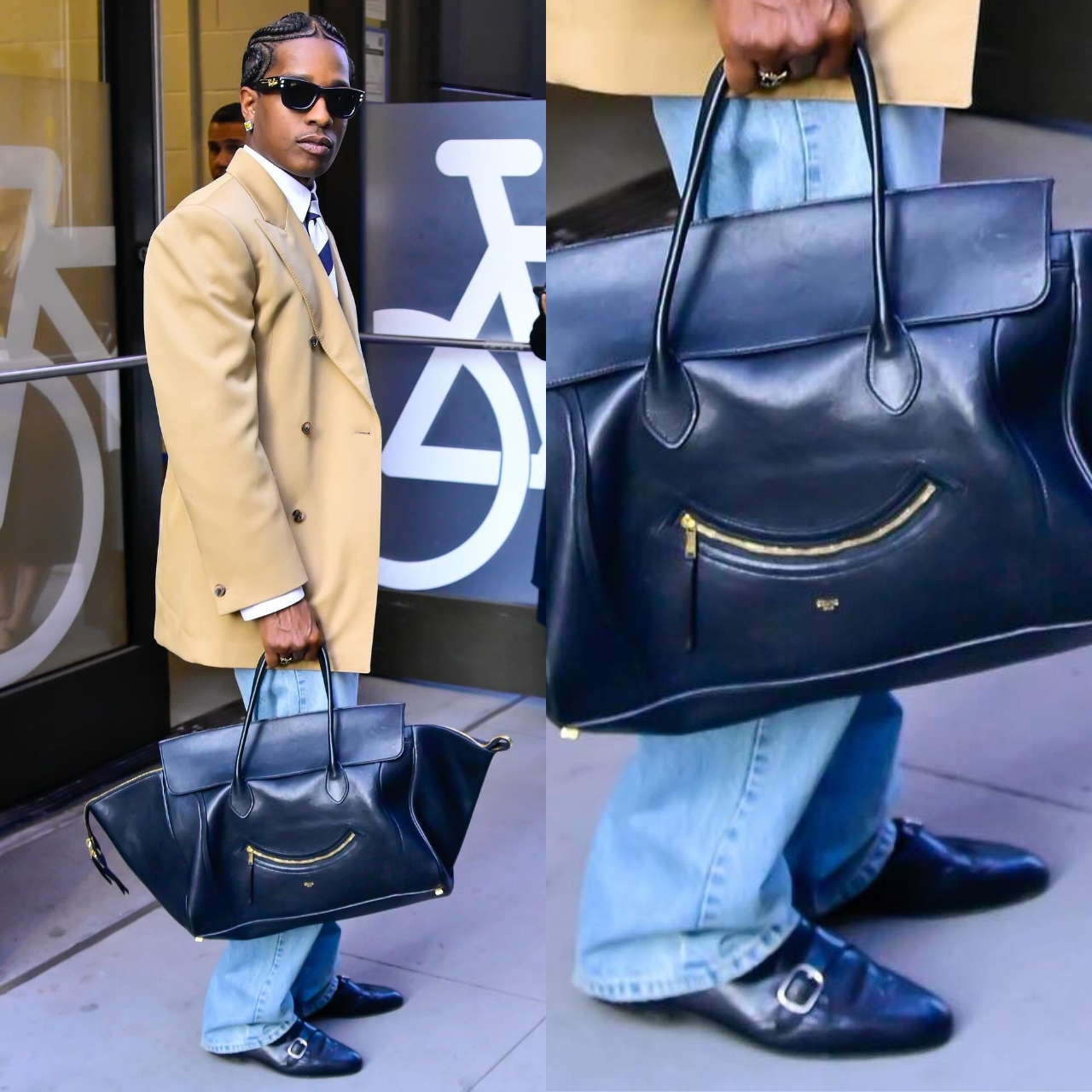 asap rocky celine outfit