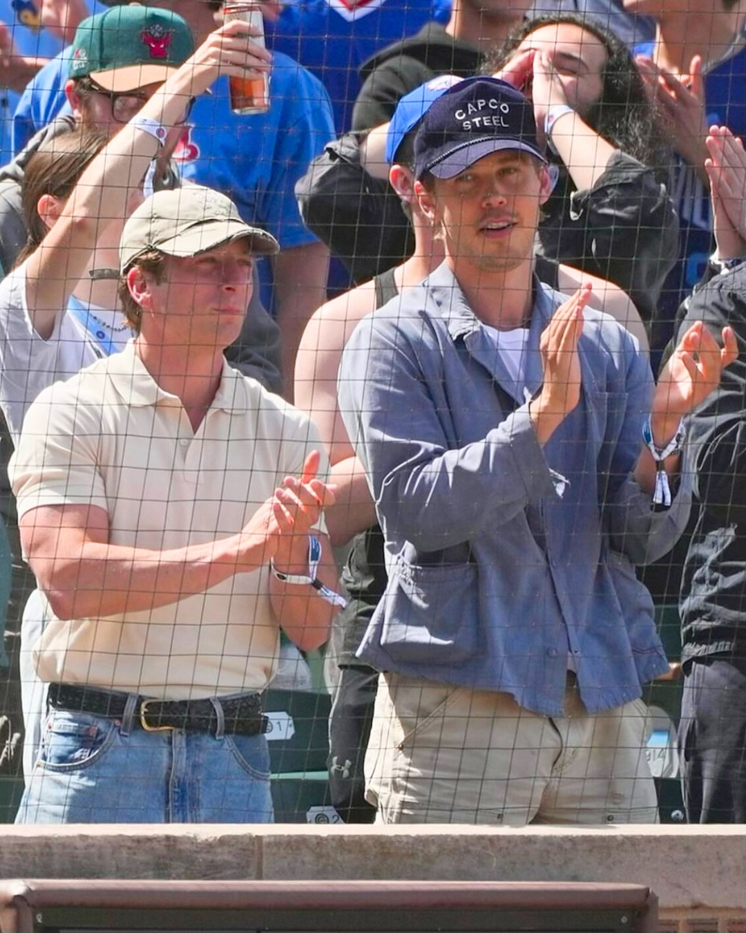 austin butler wearing a french workwear jacket