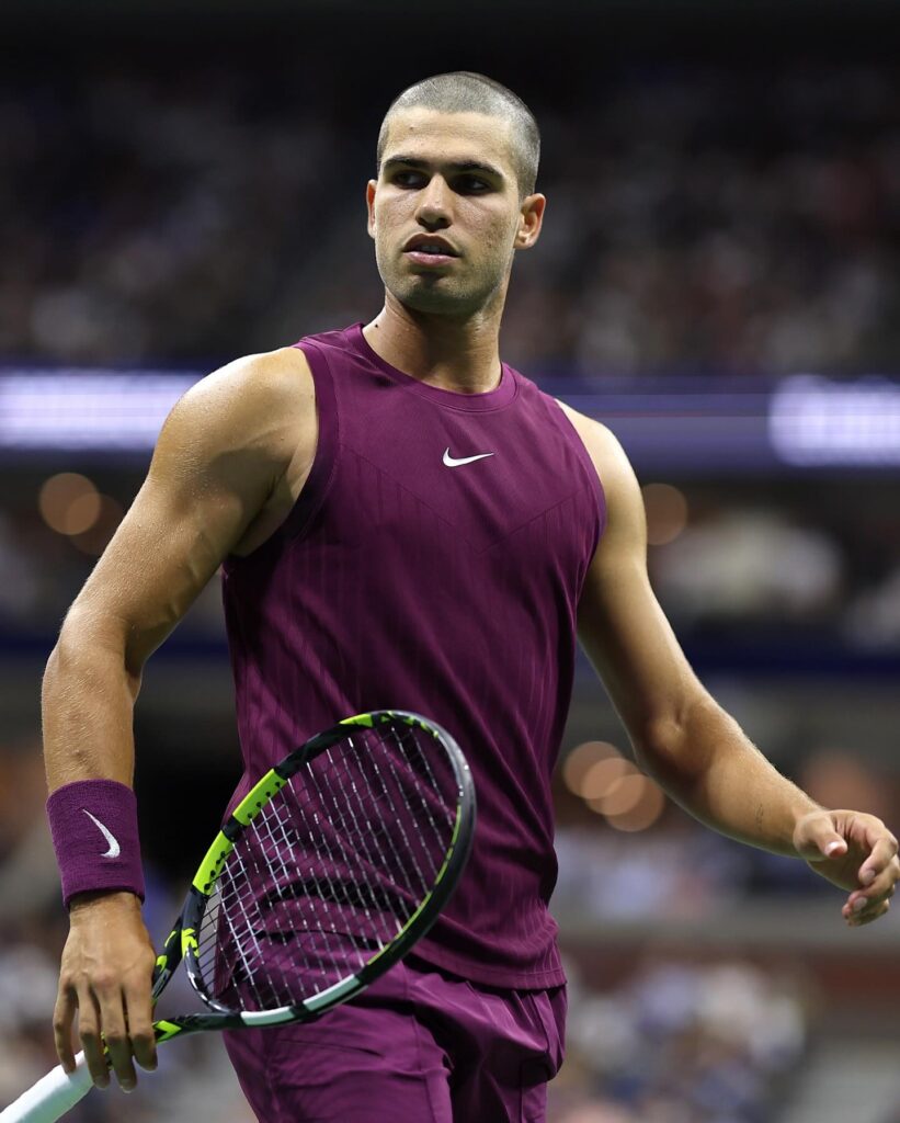 carlos alcaraz shaved head us open