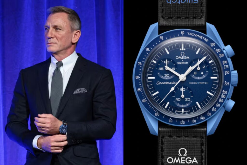 daniel craig Omega X Swatch Speedmaster MoonSwatch Mission to Neptune