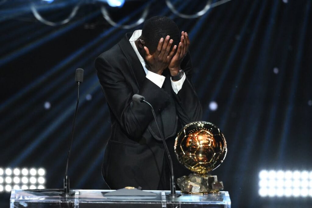 Ousmane Dembélé Ballon d'Or watch