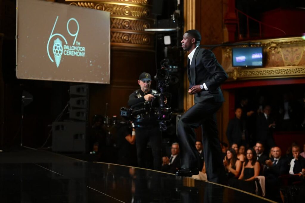 Ousmane Dembélé Ballon d'Or watch