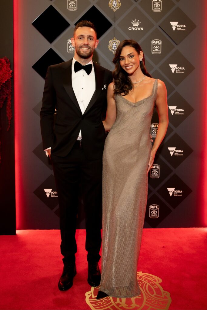 jack gunston and Dani Shreeve brownlow red carpet 2025