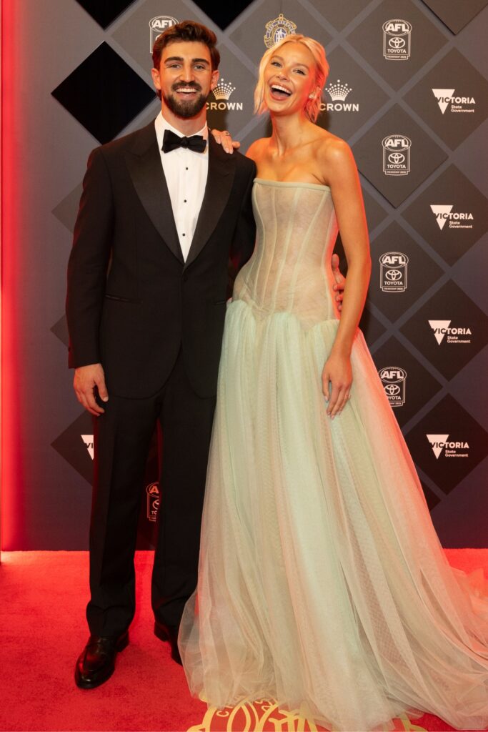Josh Daicos and Annalise Dalins brownlow red carpet 2025