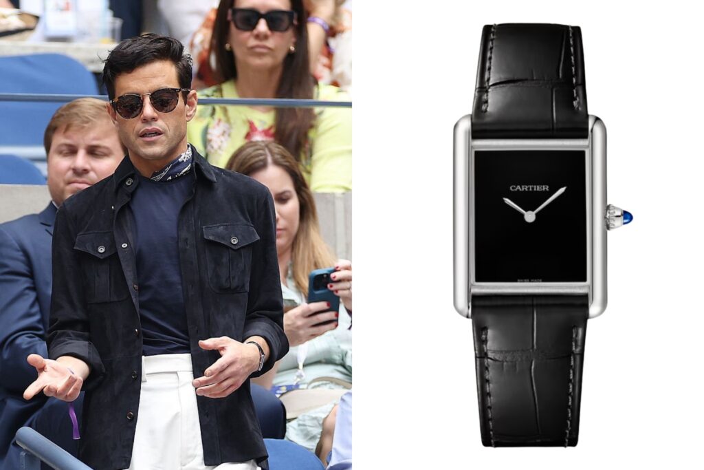 rami malek cartier watch