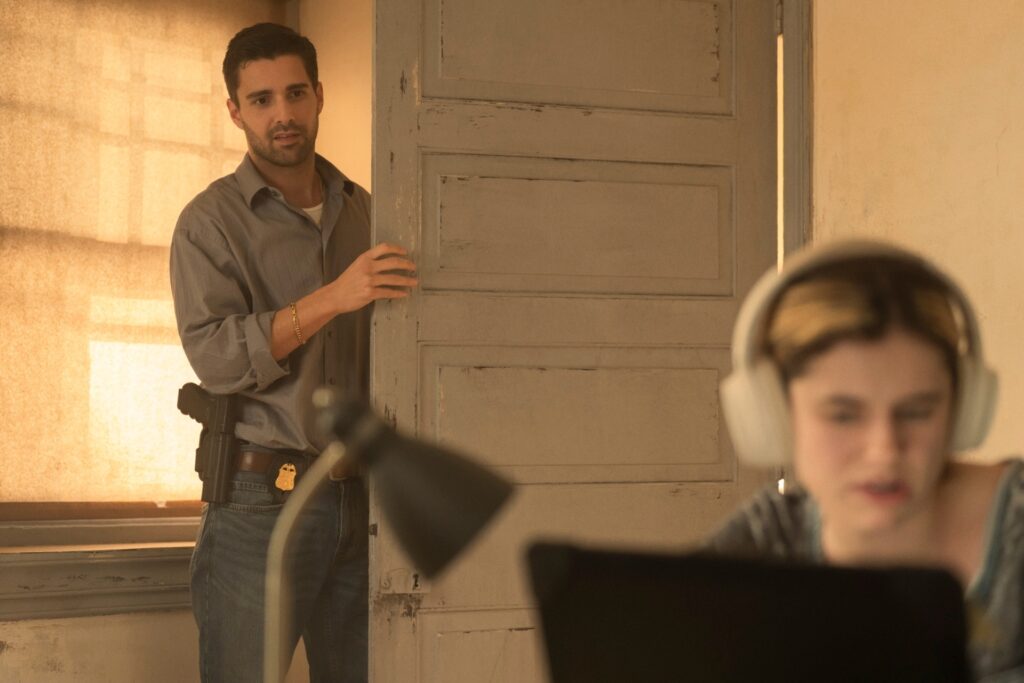 grasso and lizzie in task hbo show