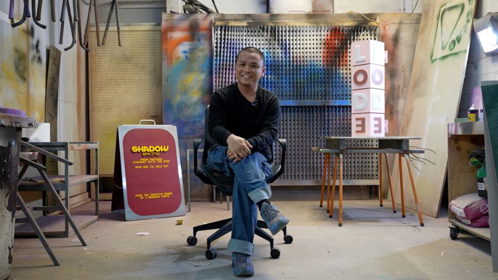 ian train domus vim in his studio